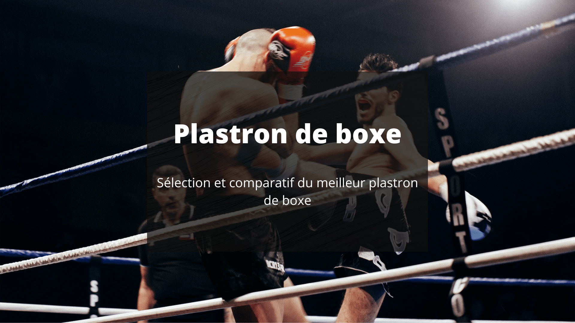 PLASTRON DE BOXE NOIR